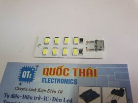 BẢNG ĐÈN LED 5730 5V CỔNG MICRO USB (8 LED)